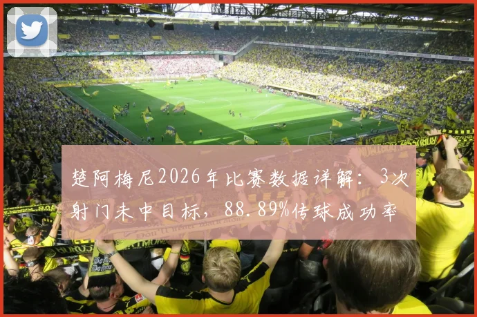 楚阿梅尼2026年比赛数据详解：3次射门未中目标，88.89%传球成功率意味着什么